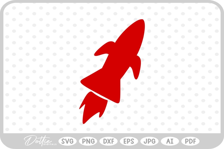 Rocket SVG PNG DXF