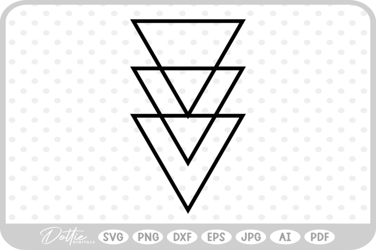 Triangle SVG PNG DXF