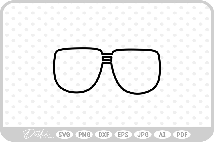 Sunglasses SVG PNG DXF