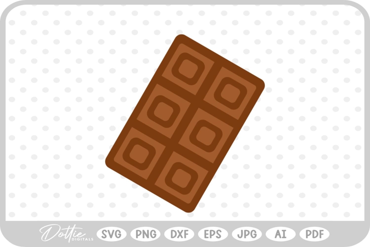 Bar of Chocolate SVG PNG DXF