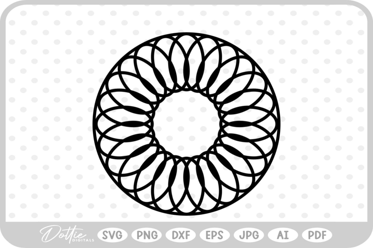 Floral Circle Svg Image 10