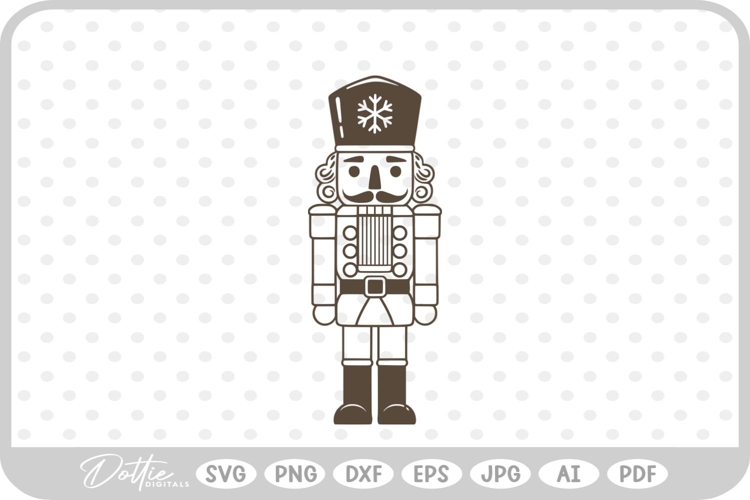 Nutcracker Christmas Festive Holiday SVG PNG DXF