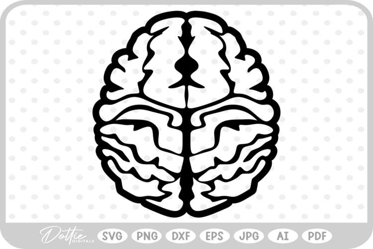 Brain SVG PNG DXF