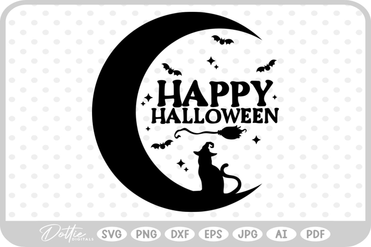 Spooky Cat Svg Image 23