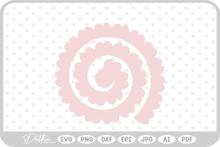 Svg Rolled Paper Flower Template Image 15