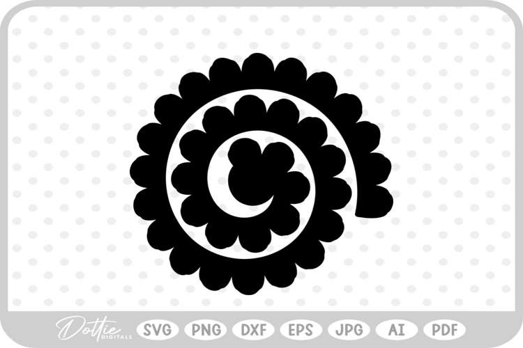 Svg Rolled Paper Flower Template Image 16
