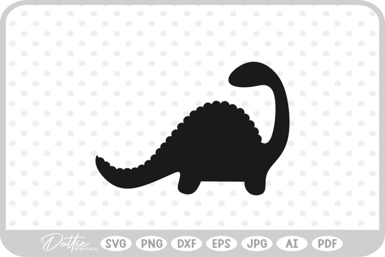 Dino Dinosaur Silhouette SVG PNG DXF