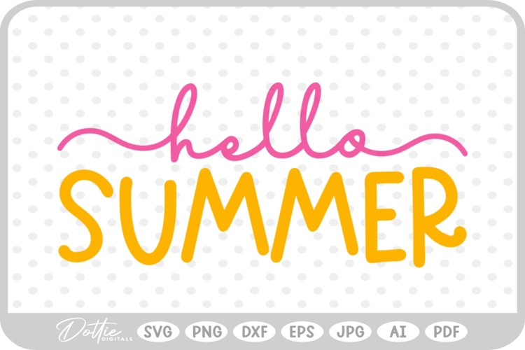 Hello Summer Svg Image 6