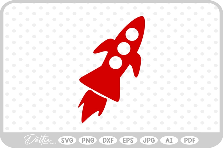 Rocket SVG PNG DXF