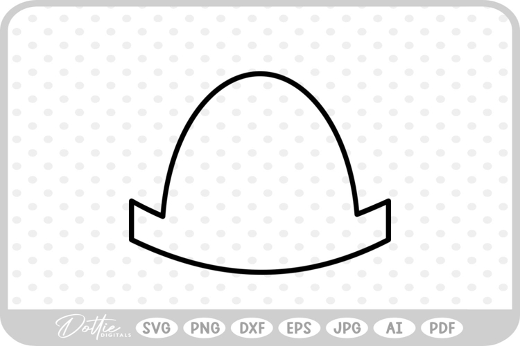 Hat SVG PNG DXF