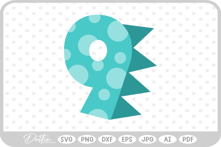 Birthday Dinosaur Svg Image 7