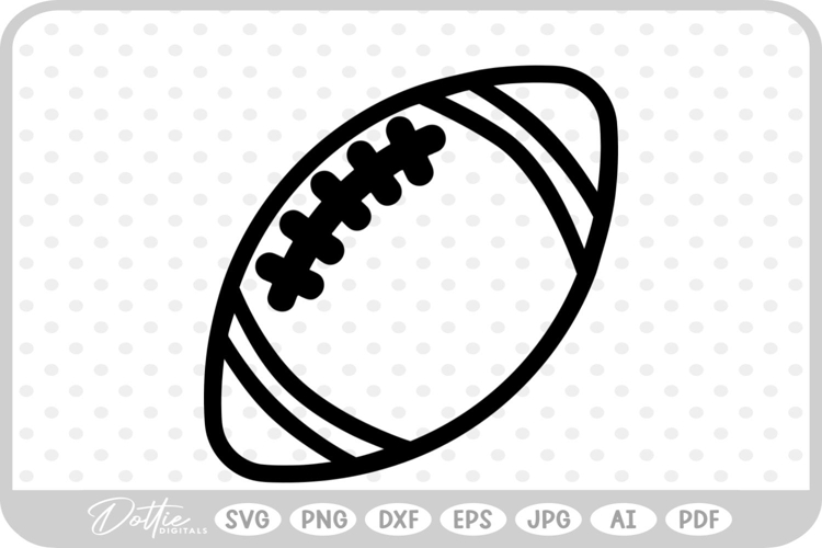 American Football SVG PNG DXF