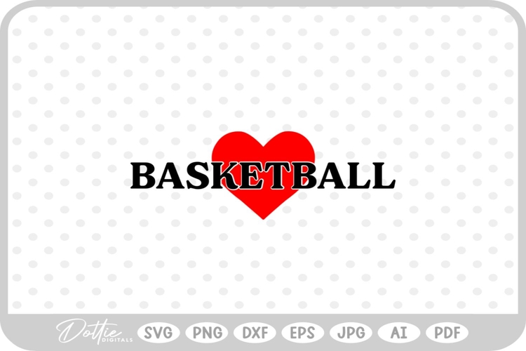 Heart Basketball Svg Image 3