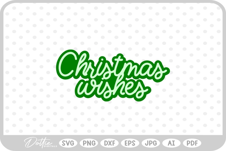 Christmas Quote Script Text SVG PNG DXF