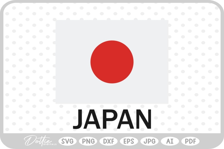 Japan World Flag SVG PNG DXF