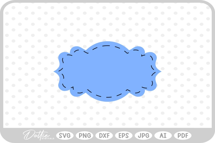 Stitched Shape SVG PNG DXF