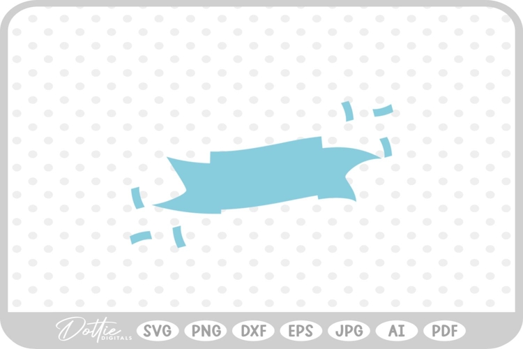 Banner Party Décor SVG PNG DXF