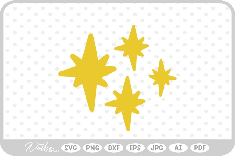 Star Sparkle Shape SVG PNG DXF