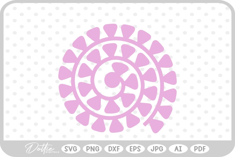 Svg Rolled Paper Flower Template Image 9