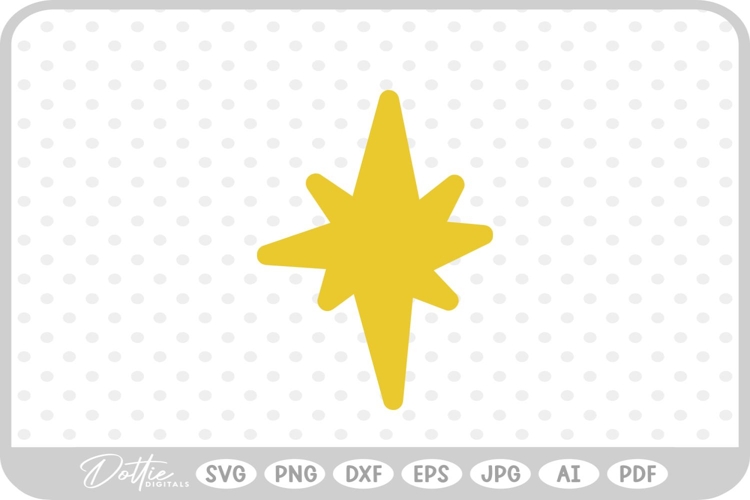 Star Sparkle Shape SVG PNG DXF
