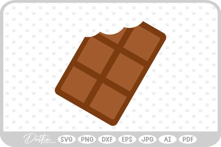 Bar of Chocolate SVG PNG DXF