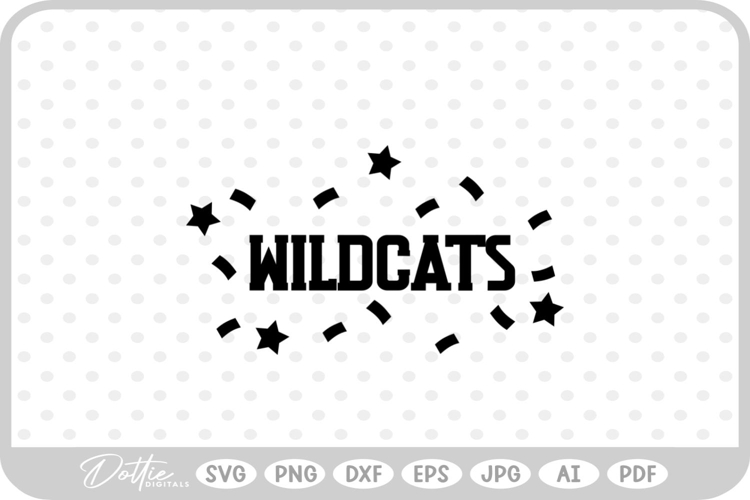 Sports Wildcats Team SVG PNG DXF