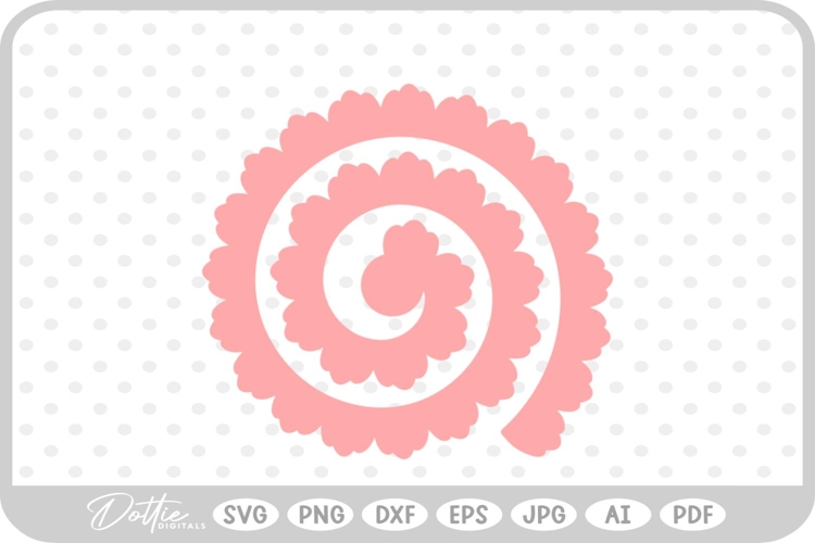 Svg Rolled Paper Flower Template Image 19