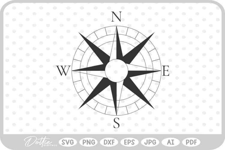 Compass SVG PNG DXF