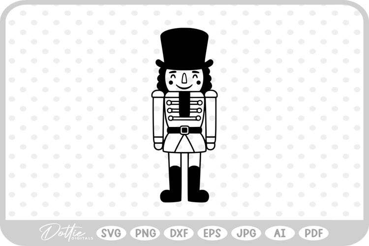 Nutcracker Christmas Festive Holiday SVG PNG DXF