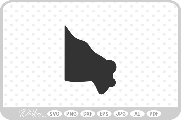 Witch Nose Silhouette Outline Halloween Green SVG PNG DXF