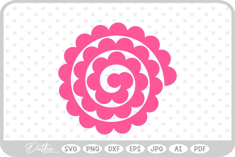 Svg Rolled Paper Flower Template Image 23