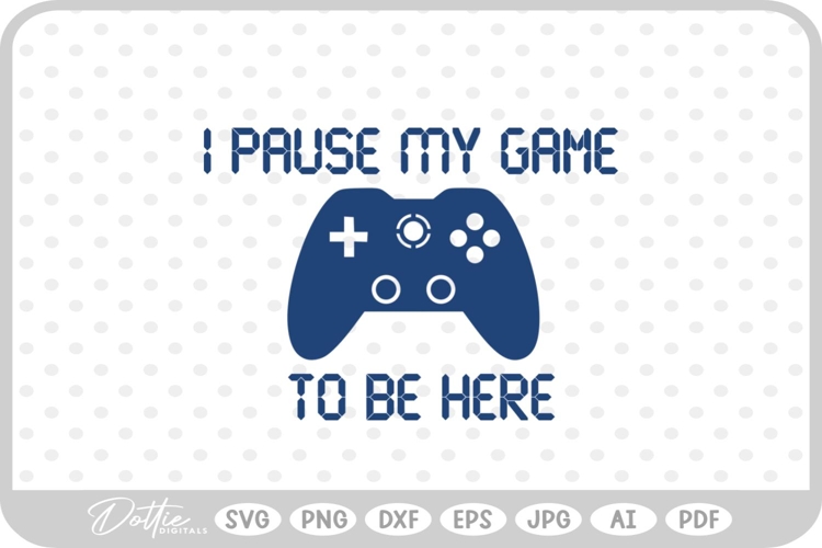 Video Game Controller Slogan SVG PNG DXF