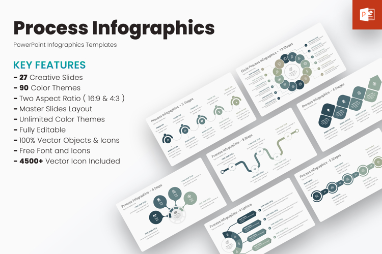 Process Infographics PowerPoint Templates