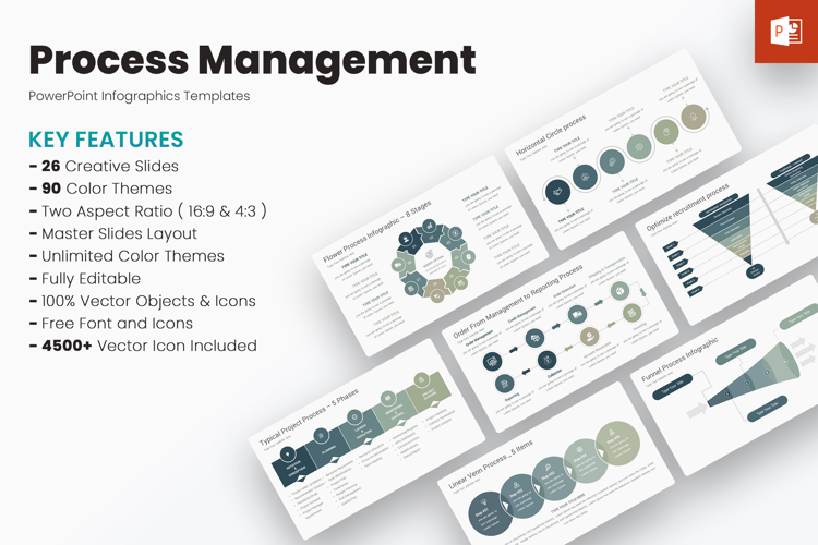 Process Management Infographic PowerPoint Template