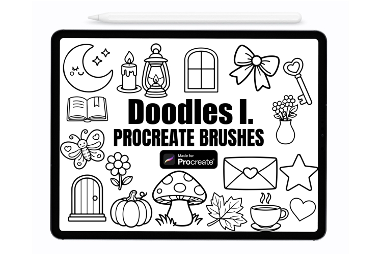 Doodles I. Procreate Stamps | Procreate Brushes