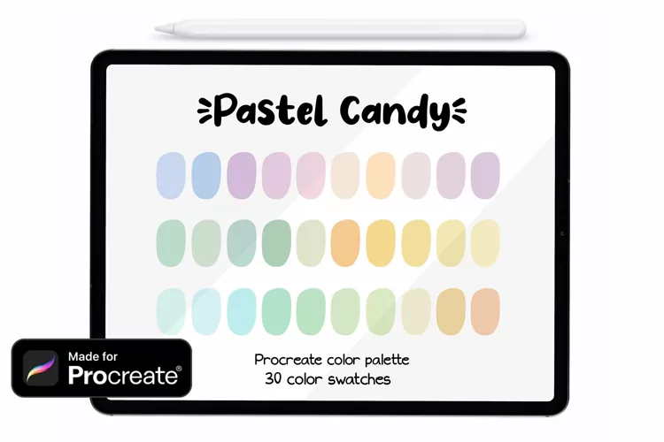 Pastel Candy - PROCREATE PALETTE - Color palette, Procreate