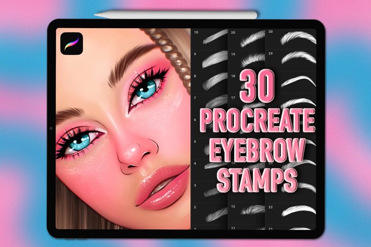 Procreate eyebrow stamps Procreate eyebrow brushes