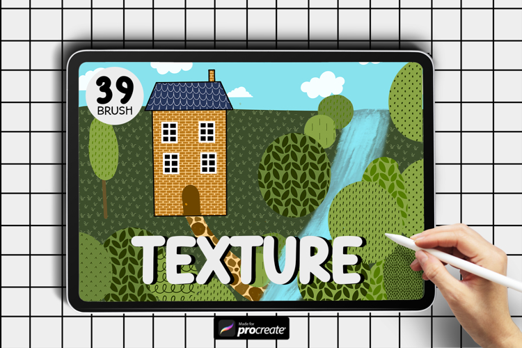 Procreate Textures Bundle | Patterns & Stamps for Procreate