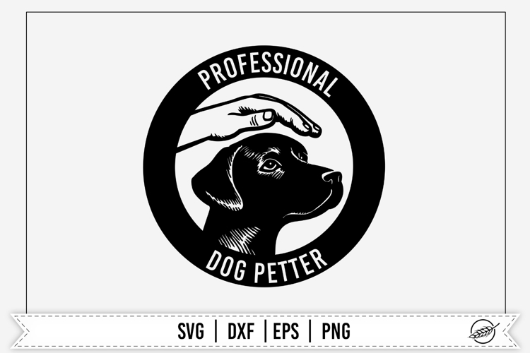 Professional Dog Petter, SVG file