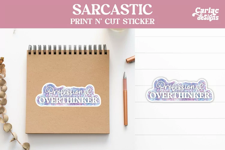 Funny Stickers, Sarcastic Stickers, Professional Overthinker