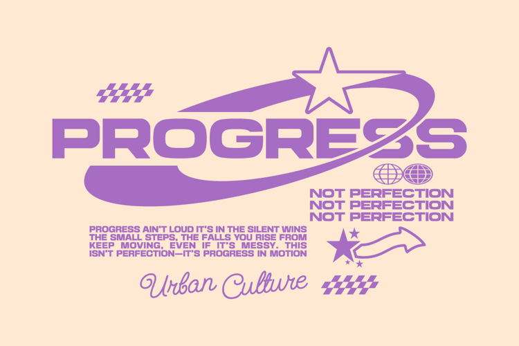 Progress Mental Health Typography T-shirt Design