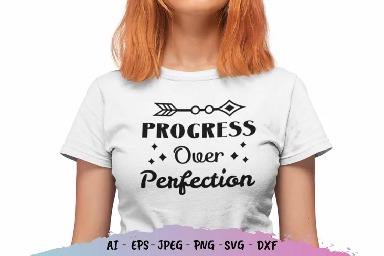 Progress Over Perfection SVG