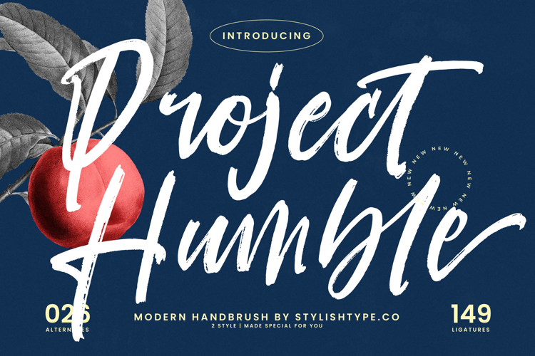 Project Humble Modern Handbrush Font