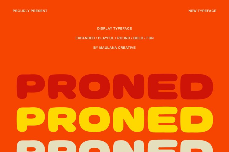 Proned Playful Bold Expanded Display example image 1
