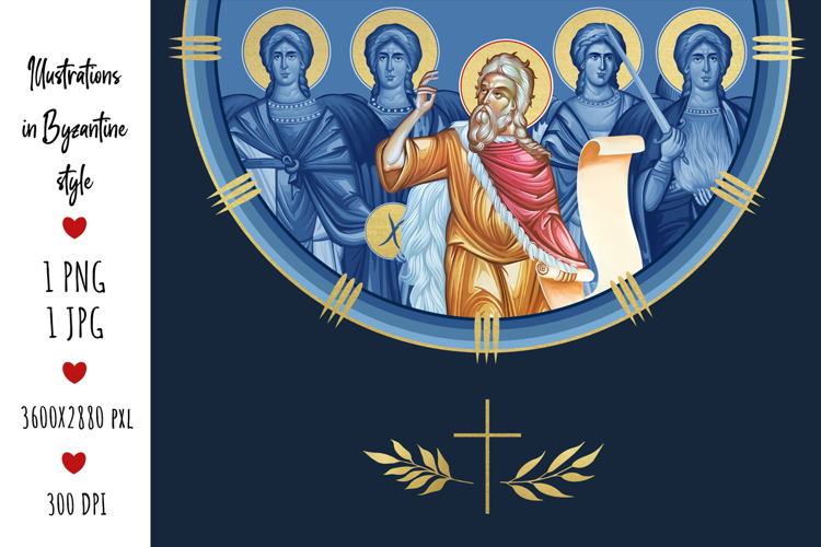 Prophet Elijah and 4 Cardinal Points