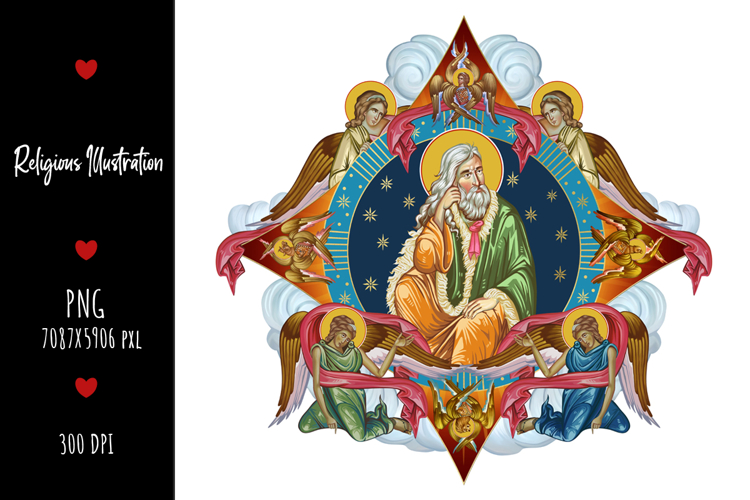 Prophet Saint Elijah Religious Illustration