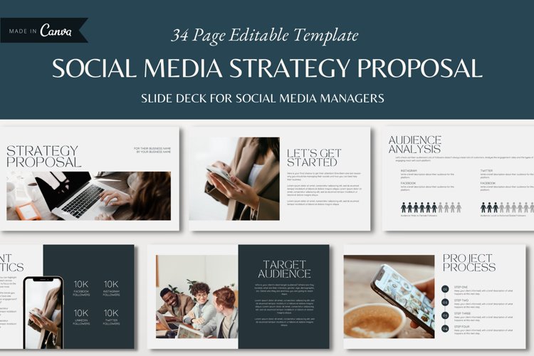 Social Media Strategy Proposal Canva Business 1882496 