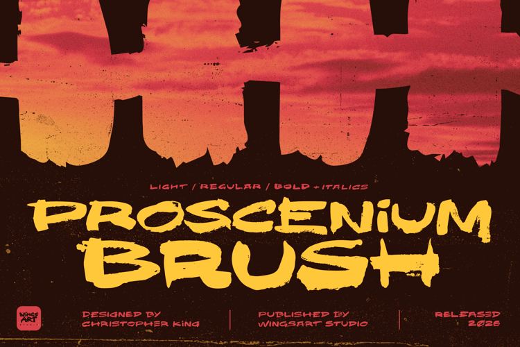 Proscenium Brush - Zen and the Art of Brush Fonts example image 1