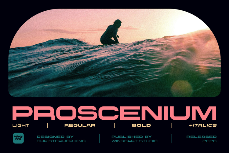 Proscenium - A Wide Sans-Serif Font Designed for Cinema