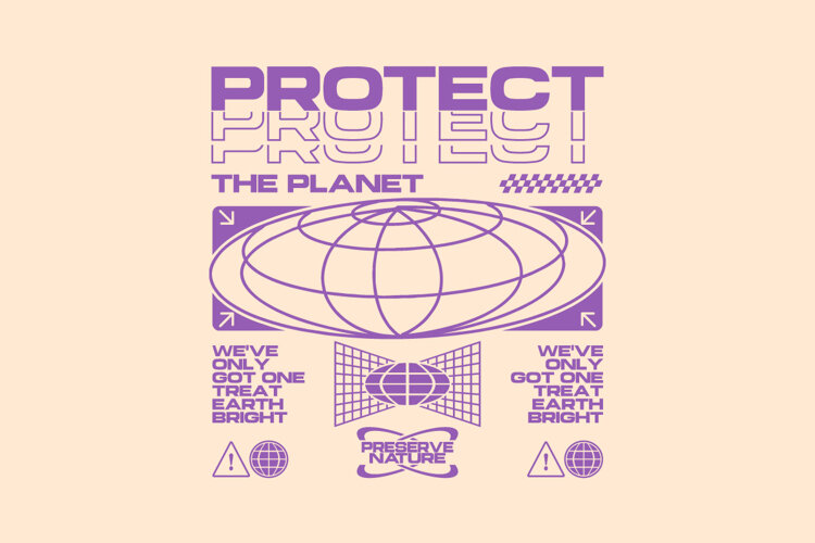 Protect Sustainability Streetwear T-shirt Design example image 1